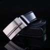 Men Black Casual Business Automatic Buckle Leather Belt