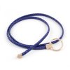 Women'S Simple Round Buckle Braided Thin Belt