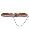 Women Rivets Fashion Hollow Punk Pin Buckle Belt