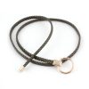 Women'S Simple Round Buckle Braided Thin Belt