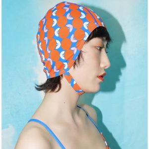Women Fashion Creative Cartoon Printing Swimming Cap