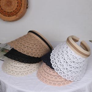 Women Fashion Lace Straw Sunshade Sun Hat