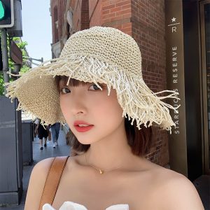Women Simple Creative Straw Woven Sun Hat