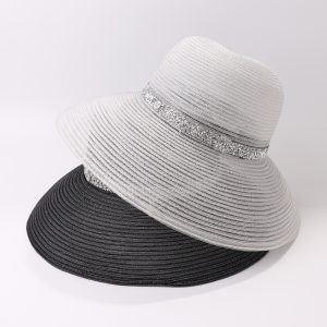 Women Fashion Simple Solid Color Summer Sunscreen Hat