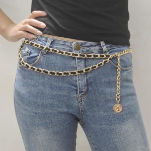 Women Retro Fashion Multi-Layersimple Chain Belt