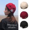 Women Simple Creative Black Retro Beret