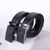 Men Business Casual Pu Leather Solid Color Belt