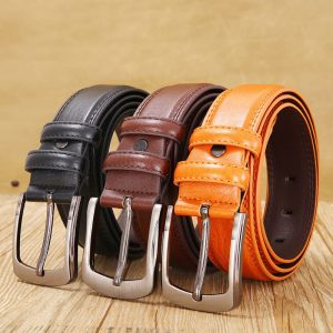 Unisex Fashion Casual Business Pin Buckle Leather Belt