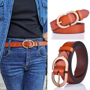 Women Fashion Simple Solid Color Belt
