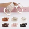 Women'S Casual Fashion Simple Solid Color Pin Buckle Belt