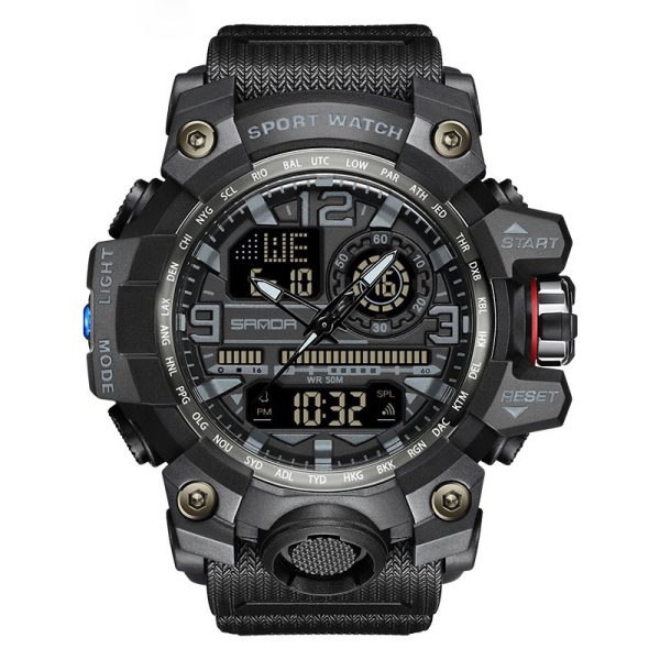 Men'S Fashion Personality Waterproof Multifunctional Electronic Watch