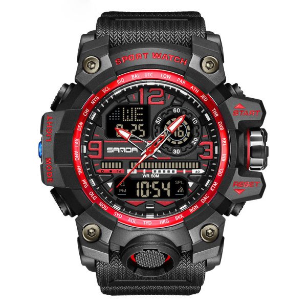 Men'S Fashion Personality Waterproof Multifunctional Electronic Watch