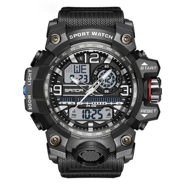 Men'S Fashion Personality Waterproof Multifunctional Electronic Watch