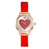 Women'S Fashion Simple Swan Heart Rhinestone Bracelet Watch