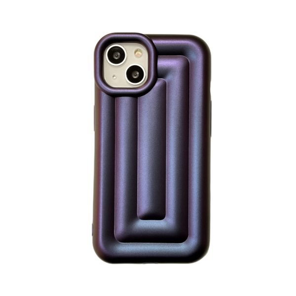 Fashion Personality Three-Dimensional Suitcase Purple All-Inclusive Drop-Proof Apple Phone Case