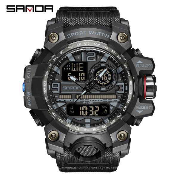 Men'S Fashion Personality Waterproof Multifunctional Electronic Watch