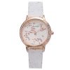 Women'S Fashion Casual Preppy Rhinestone Floral Printed Quartz Watch