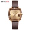 Women'S Casual Fashion Retro Simple Square Dial Rhinestone Quartz Watch