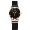 Women'S Casual Fashion Round Dial Stainless Steel Magnetic Buckle Quartz Watch