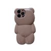 Fashion Solid Color Cartoon Bear All-Inclusive Drop-Proof Phone Case