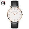 Men'S Fashion Business Casual Waterproof Simple Thin Leather Band Quartz Watch