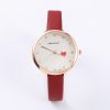 Women'S Fashion Casual Simple Heart Round Dial Quartz Watch