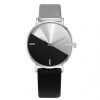 Women'S Fashion Casual Color Matching Simple Round Dial Thin Alloy Buckle Quartz Watch