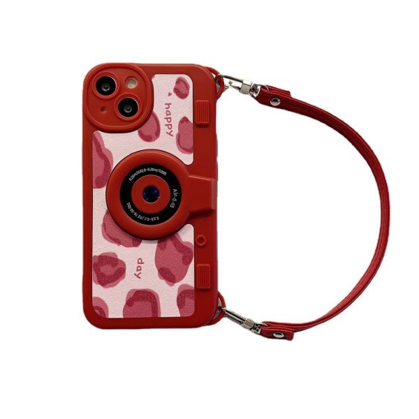 Fashion Creative Camera Lanyard All-Inclusive Soft Apple Phone Case