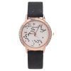 Women'S Fashion Casual Preppy Rhinestone Floral Printed Quartz Watch