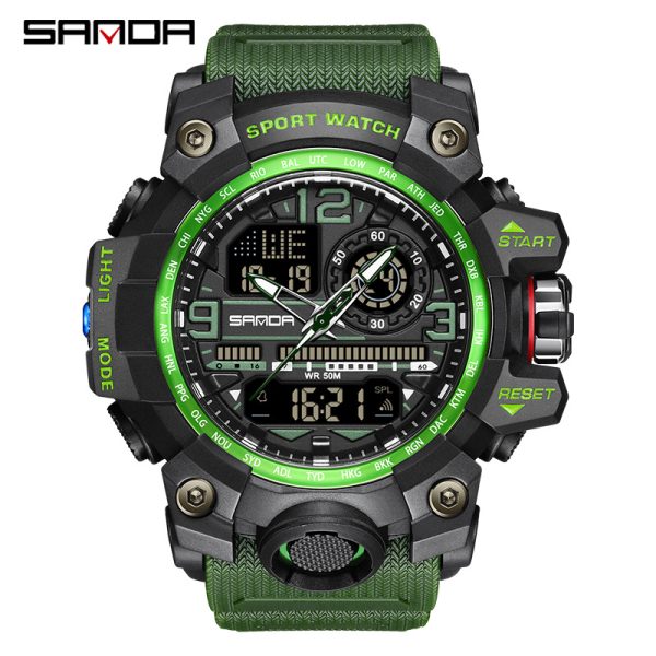 Men'S Fashion Personality Waterproof Multifunctional Electronic Watch