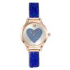 Women'S Fashion Simple Swan Heart Rhinestone Bracelet Watch