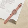 Men'S And Women'S Fashion Simple Square Dial Creative Three-Dimensional Two-Hand Quartz Leather Band Watch