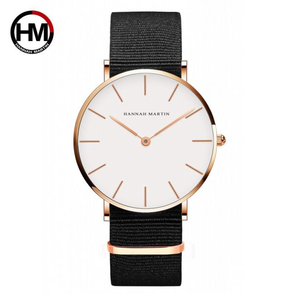 Men'S Fashion Business Casual Waterproof Simple Thin Leather Band Quartz Watch