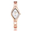 Women'S Fashion Casual Rhinestone Small Round Dial Metal Chain Quartz Watch