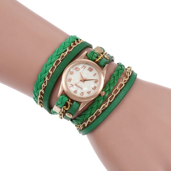 Women Fashion Simple Hand-Woven Watch