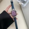 Women Fashion Simple Solid Color Leather Band