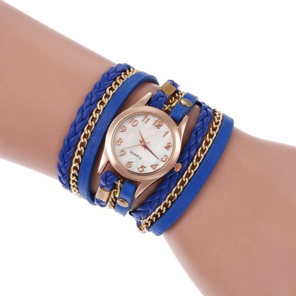 Women Fashion Simple Hand-Woven Watch