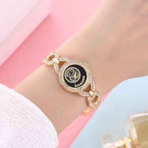 Women Fashion Simple Rhinestone Bracelet Watch