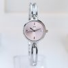 Women'S Fashion Casual Simple Temperament Small Round Dial Jewelry Buckle Metal Chain Quartz Watch