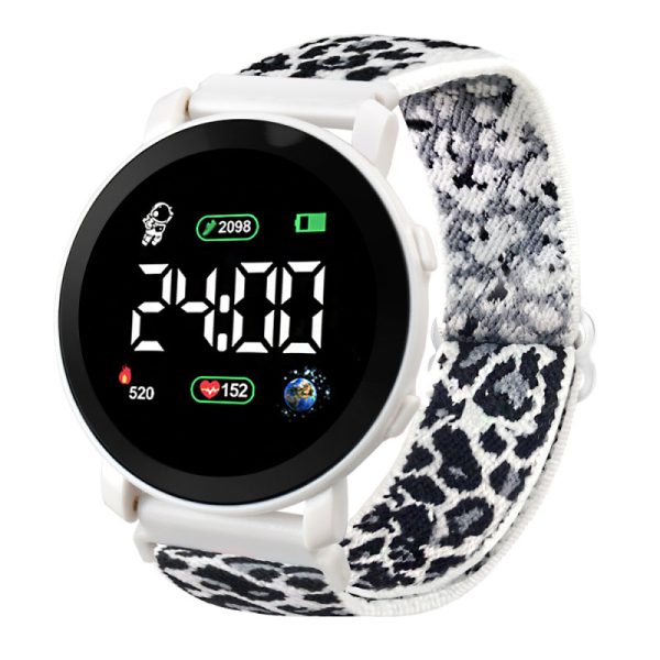 Fashion Luminous Round Dial Sports Waterproof Large Screen Multifunctional Electronic Watch