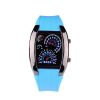 Men'S Fashion Sports Creative Led Fan-Shaped Display Electronic Watch