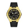 Men'S And Women'S Fashion Personality Sports Round Dial Multi-Functional Luminous Waterproof Electronic Watch