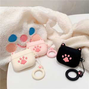 Fashion Personality Creative Cartoon Cat Claw Airpods Silicone Case