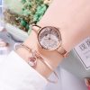 Women'S Casual Fashion Simple Small Round Dial Jewelry Clasp Metal Chain Quartz Watch