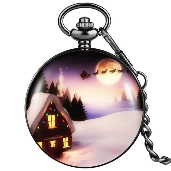 Christmas Collection Vintage Waist Chain Pocket Watch