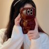 Fashion Solid Color Cartoon Bear All-Inclusive Drop-Proof Phone Case