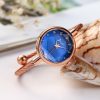 Women'S Fashion Casual Retro Small Round Dial Rhinestone Bracelet Quartz Watch