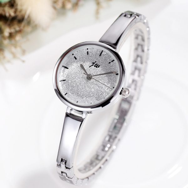 Women'S Casual Fashion Simple Small Round Dial Jewelry Clasp Metal Chain Quartz Watch