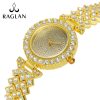 Women'S Fashion Simple Full Diamond Round Quartz Watch