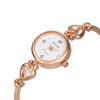 Women'S Simple Digital Heart Rhinestone Elbow Alloy Quartz Bracelet Watch